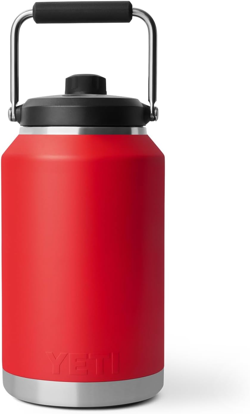 YETI Rambler Gallon Jug 2.0, Vacuum Insulated, Leakproof, Stainless Steel with MagCap, Rescue Red